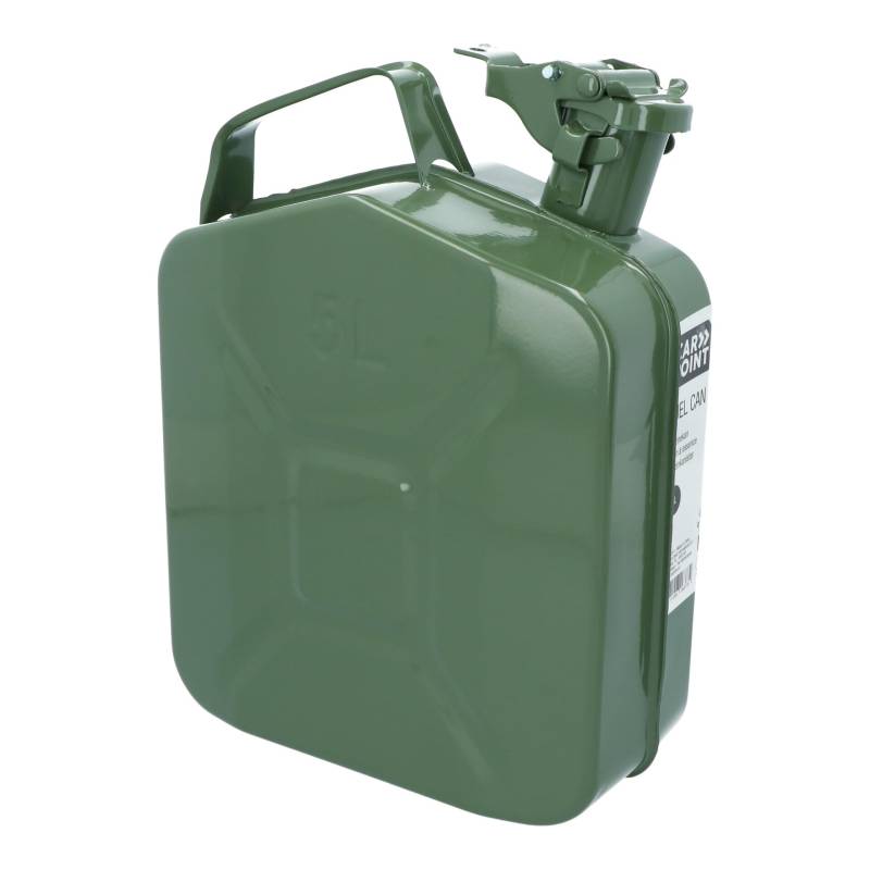 CARPOINT Benzinkanister/Reservekanister 5L grünes Metall UN-geprüft von Carpoint