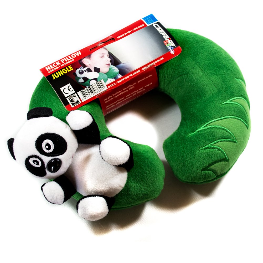 Carpoint Kids Kollektion Nackenkissen Model Panda aus der Jungle Serie. Nackenhörnchen, Nackenstütze … von Carpoint