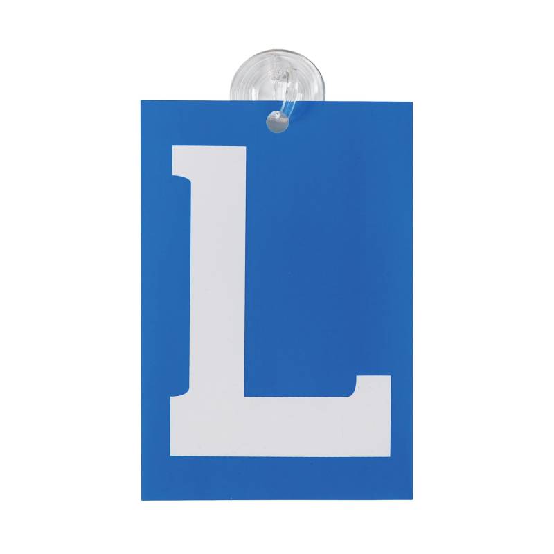 Schild 'L' mit Saugenapf von Carpoint