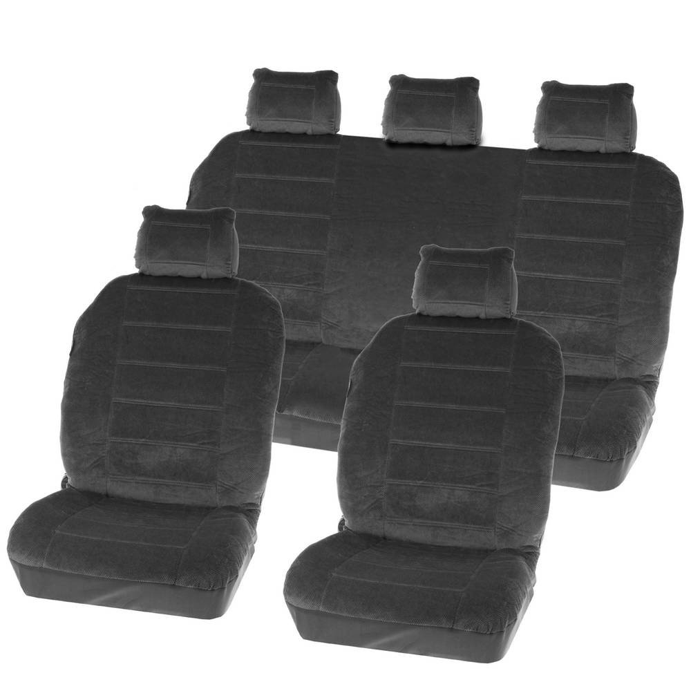 Schonbezugset 'Washington' grau - 9-telig - auch kompatibel mit Side-Airbags von Carpoint