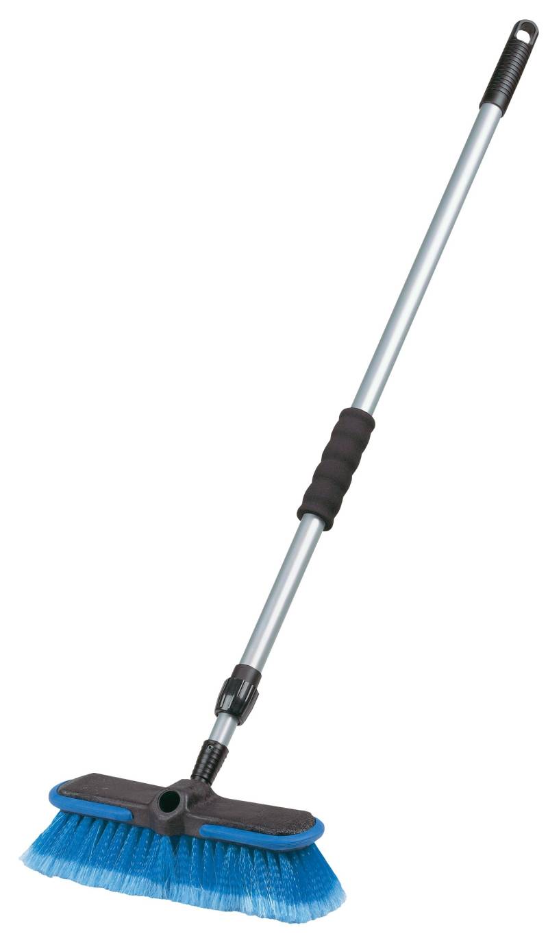Carrand 93062 Deluxe Autowaschbürste, 25,4 cm, mit 165,1 cm Verlängerungsstange, Blau und Schwarz von Carrand