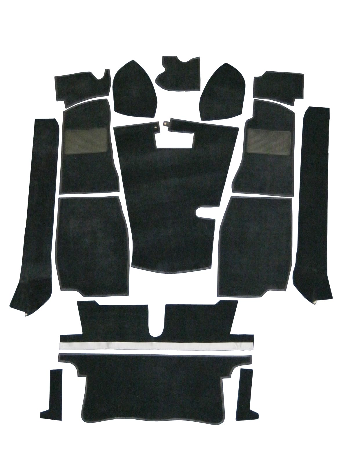Carrelli MGB schwarz Teppich Set – Hohe Qualität, 16-teilig, für LHD & RHD, strapazierfähig Carrelli MGB schwarz Teppich Set – Hohe Qualität, 16-teilig, für LHD & RHD, strapazierfähig von Carrelli