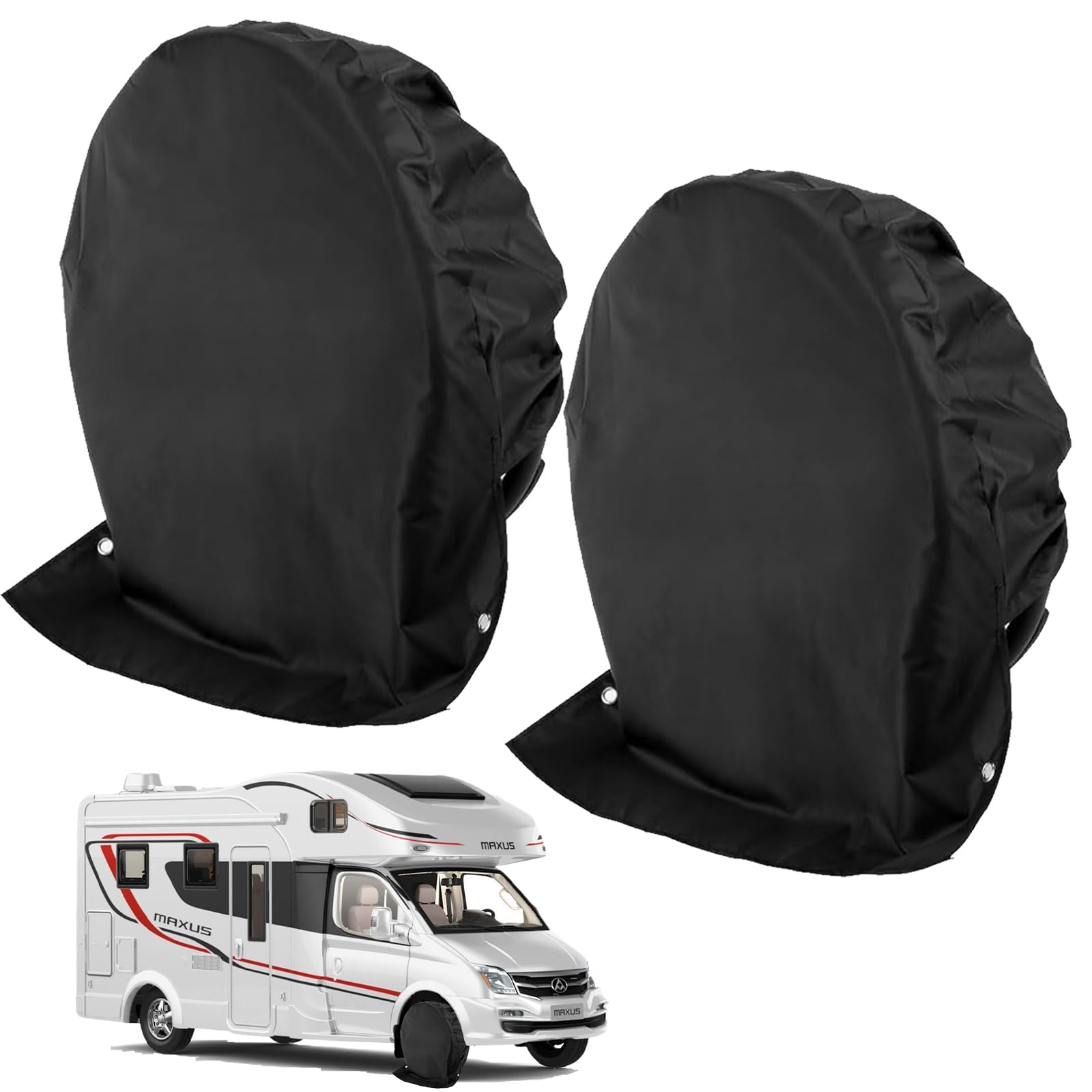 2 Stück Wohnwagen Radabdeckung,Schwarz Radabdeckung Wohnwagen,Reifenschutzhülle,Radabdeckung,Reifenabdeckung. 2 Stück Wohnwagen Radabdeckung,Schwarz Radabdeckung Wohnwagen,Reifenschutzhülle,Radabdeckung,Reifenabdeckung. von Carreneu