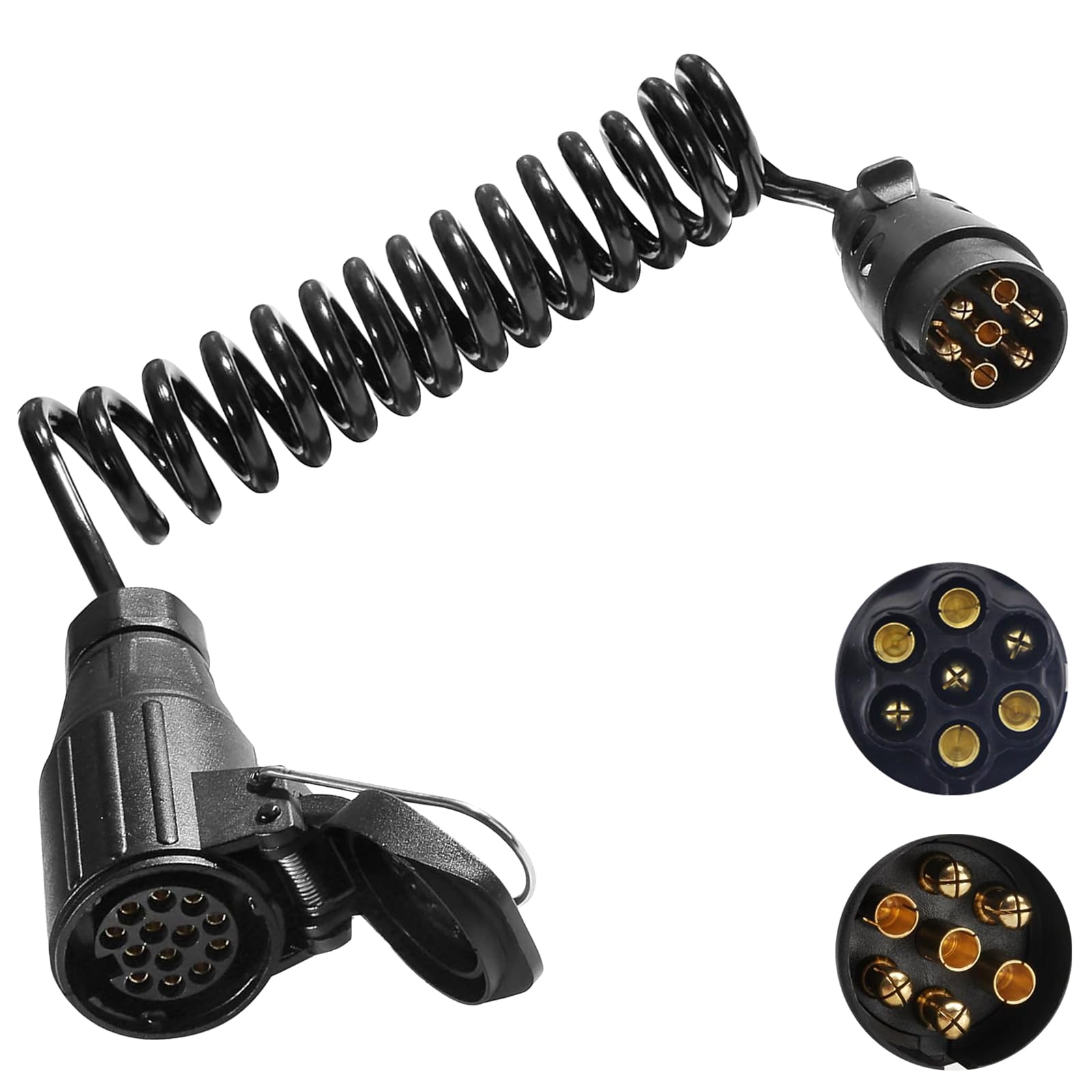 7 Polig Anhängerkabel, 2M Anhänger Verlängerungskabel Adapter Stecker Verbindung Verlängerungskabel Spiralkabel Anhängerkabel Adapter für Bootstrailer PKW TreckerPKW Anhänger Caravan Wohnwagen 7 Polig Anhängerkabel, 2M Anhänger Verlängerungskabel Adapter Stecker Verbindung Verlängerungskabel Spiralkabel Anhängerkabel Adapter für Bootstrailer PKW TreckerPKW Anhänger Caravan Wohnwagen von Carreuty