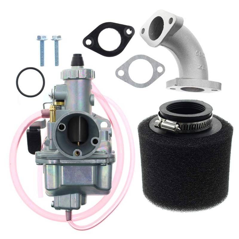 Carrfa VM22 Vergaser-Set, 26 mm, für Mikuni, Einlasspfeife, Pit Dirt Bike 110 cc, 125 cc, 140 cc, Lifan YX von Carrfan