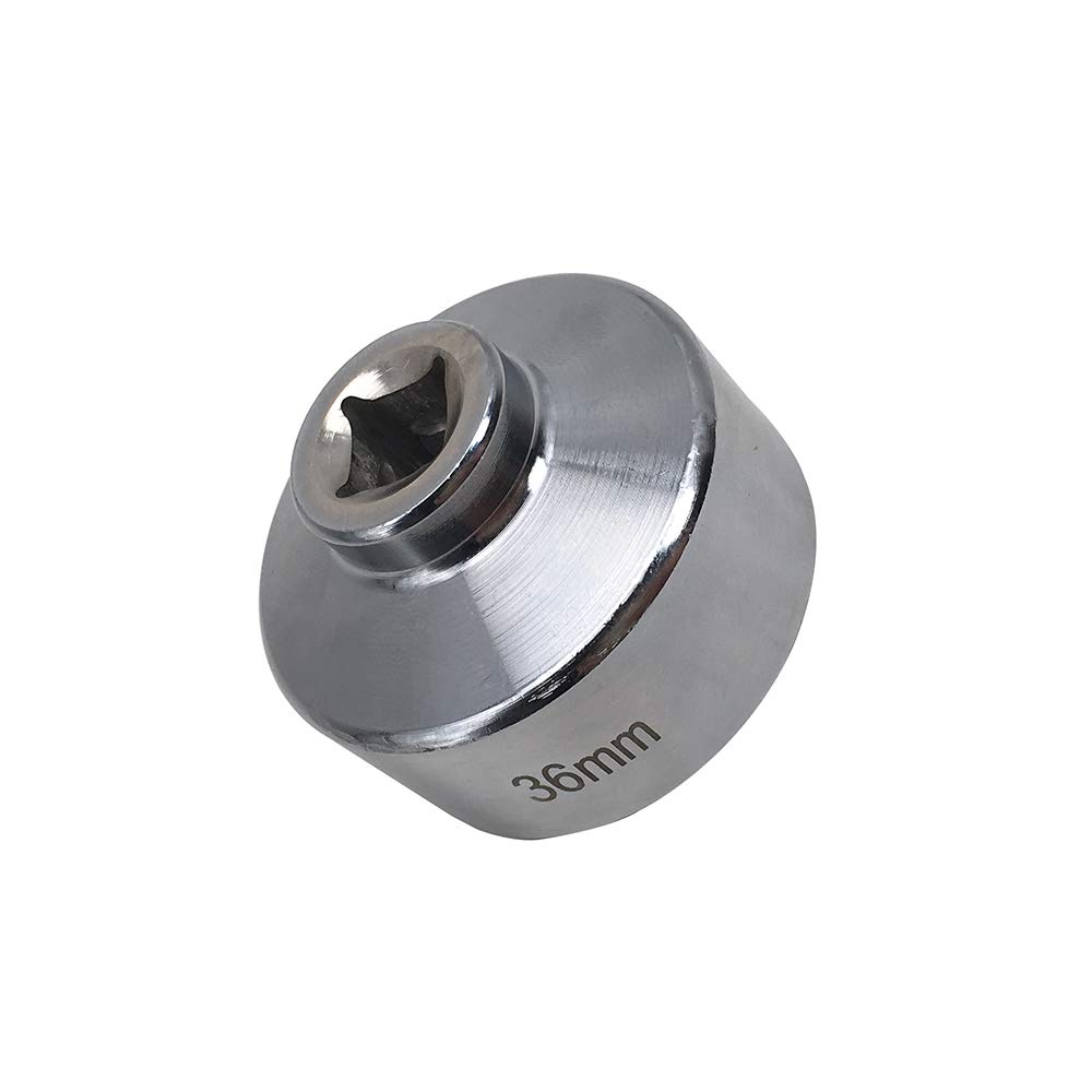 Carrfan 36 mm Ölfilterschlüssel 36 mm Low Profile-Steckschlüssel zum Entfernen des Kanisterdeckels im Patronengehäuse Carrfan 36 mm Ölfilterschlüssel 36 mm Low Profile-Steckschlüssel zum Entfernen des Kanisterdeckels im Patronengehäuse von Carrfan