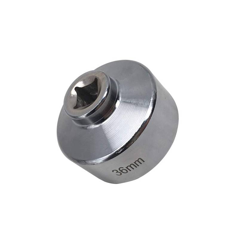 Carrfan 36 mm Ölfilterschlüssel 36 mm Low Profile-Steckschlüssel zum Entfernen des Kanisterdeckels im Patronengehäuse von Carrfan