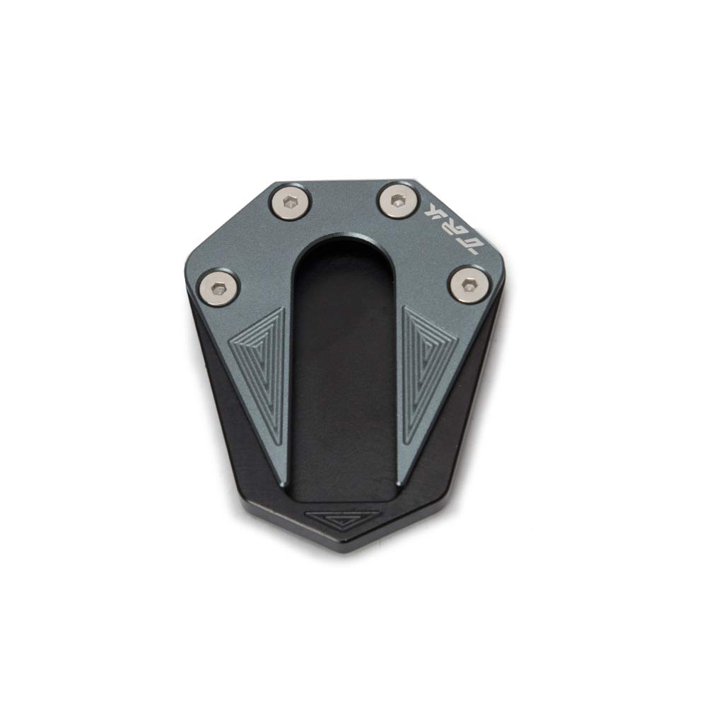 Carrfan Kickstand Plate Pad Motorrad Zubehör Fuß Seitenständer Vergrößerer Erweiterung CNC Aluminium für Benelli TRK 502 2017-2018v von Carrfan