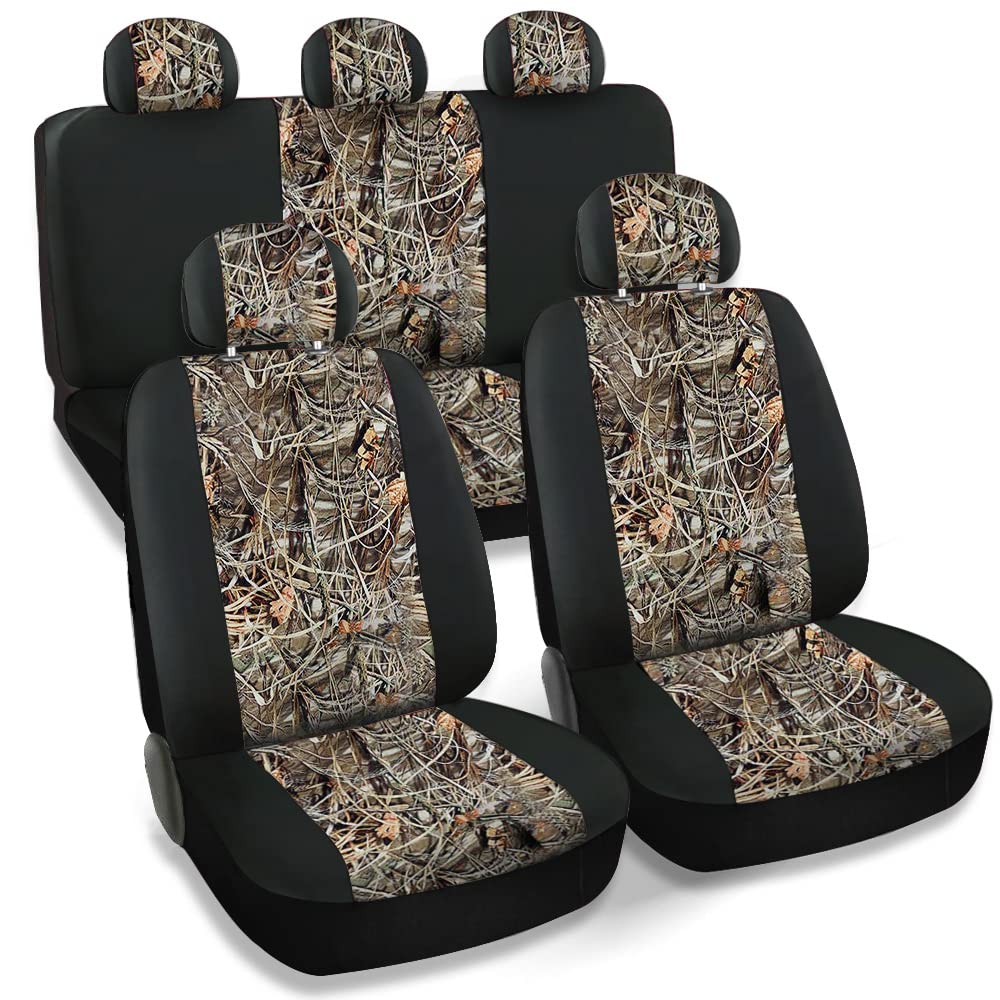 CarsCover Sitzbezüge, Tarnmuster, Ahorn, Wald, Baum, Blatt, Camouflage, für Auto, LKW, SUV, Jäger-Stil, Schwarz, 9 Stück, Schwarz CarsCover Sitzbezüge, Tarnmuster, Ahorn, Wald, Baum, Blatt, Camouflage, für Auto, LKW, SUV, Jäger-Stil, Schwarz, 9 Stück, Schwarz von CarsCover.com