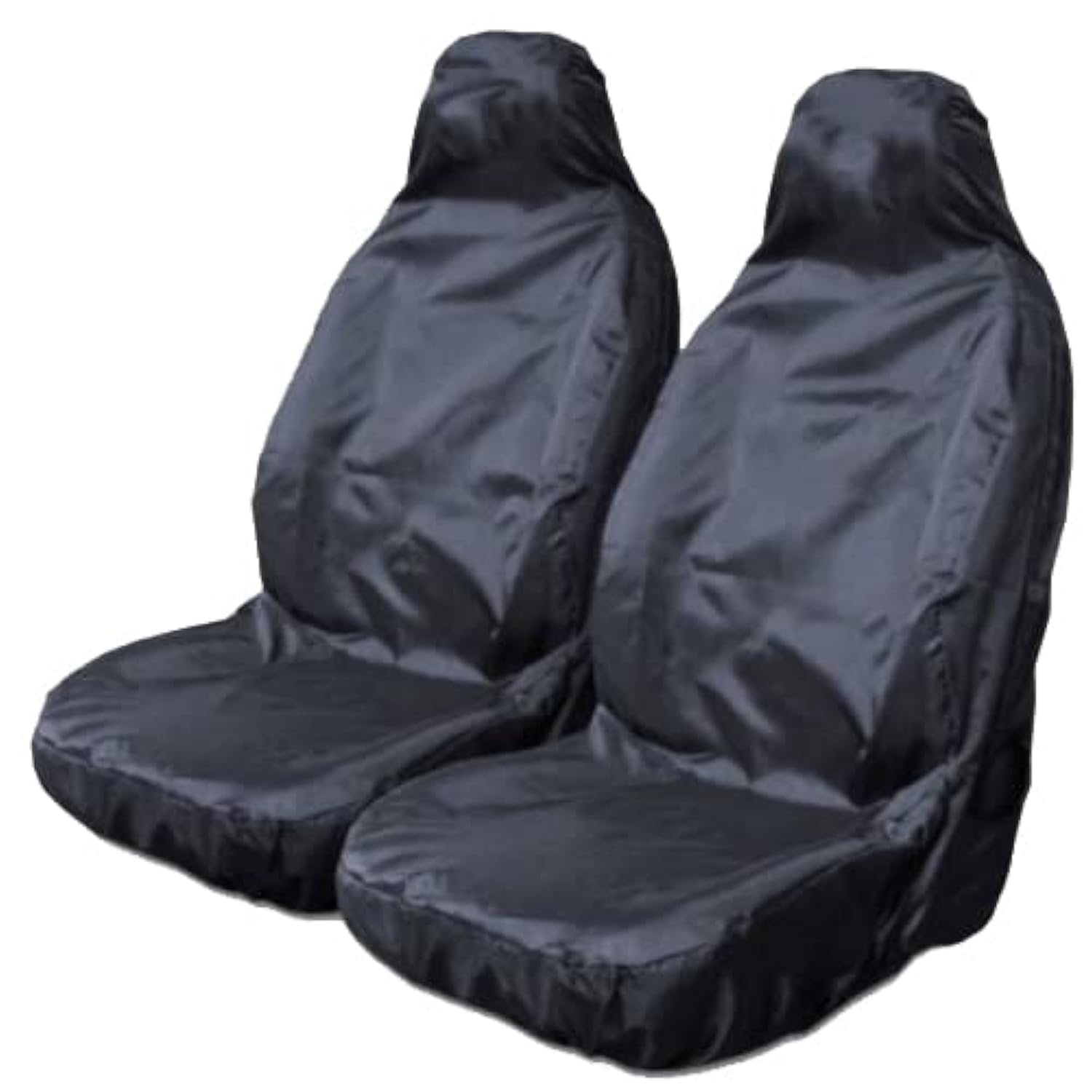 Carseatcover-UK - Universal Auto-Sitzbezug für Vordersitze - Wasserdichter Autositzschutz, Strapazierfähige Bezüge, Farbe Schwarz, 2 x Vordersitze von Carseatcover-UK