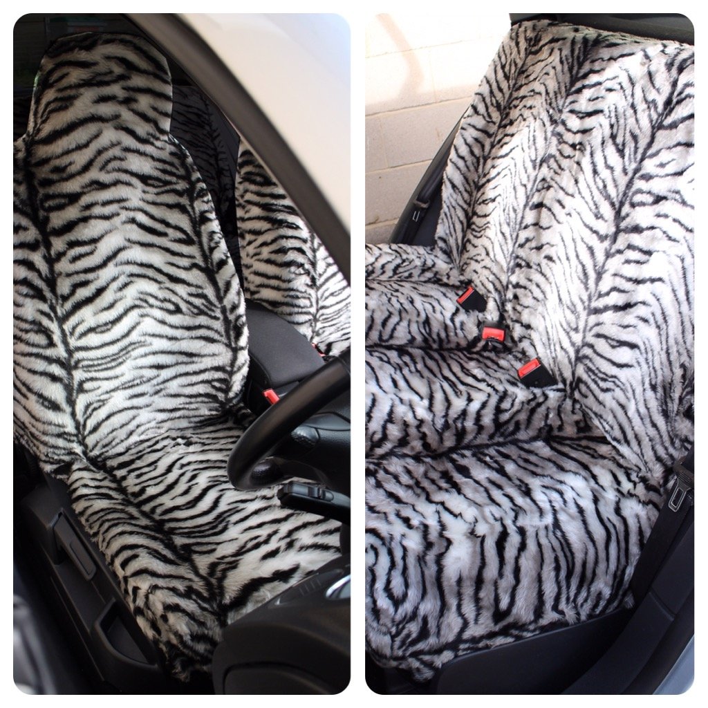 Carseatcover-UK CSC06 Sitzbezug, FULL SET, weißer tiger, Stück: 1 von Carseatcover-UK