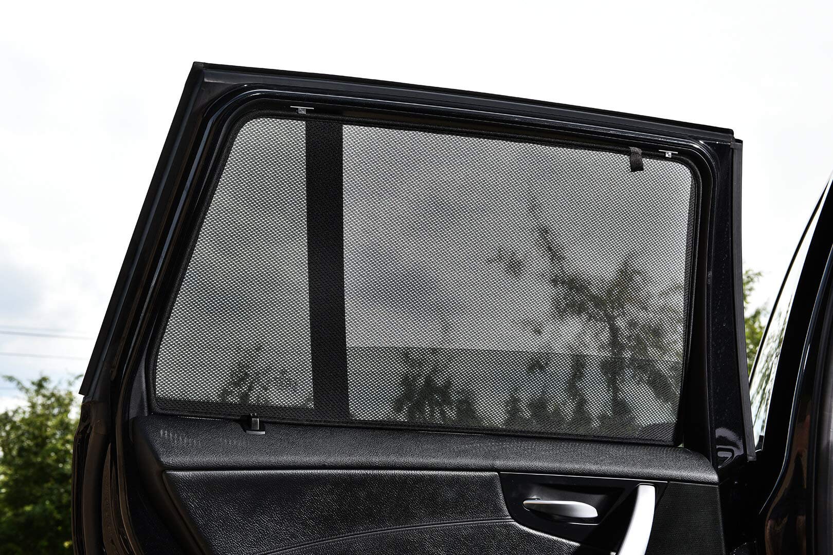 Satz Car Shades (Hintertüren) kompatibel mit Seat Leon 5F ST 2013-2020 (2-teilig), Schwarz von Carshades
