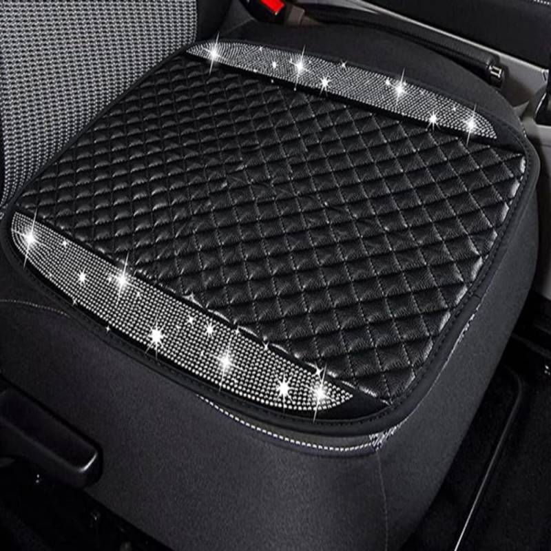 Carshaping Bling Strass Auto Sitzkissen, Auto-Sitzmatte, Strass Kunstleder Auto Rücksitz Matte (1PC Sitzkissen) von Carshaping