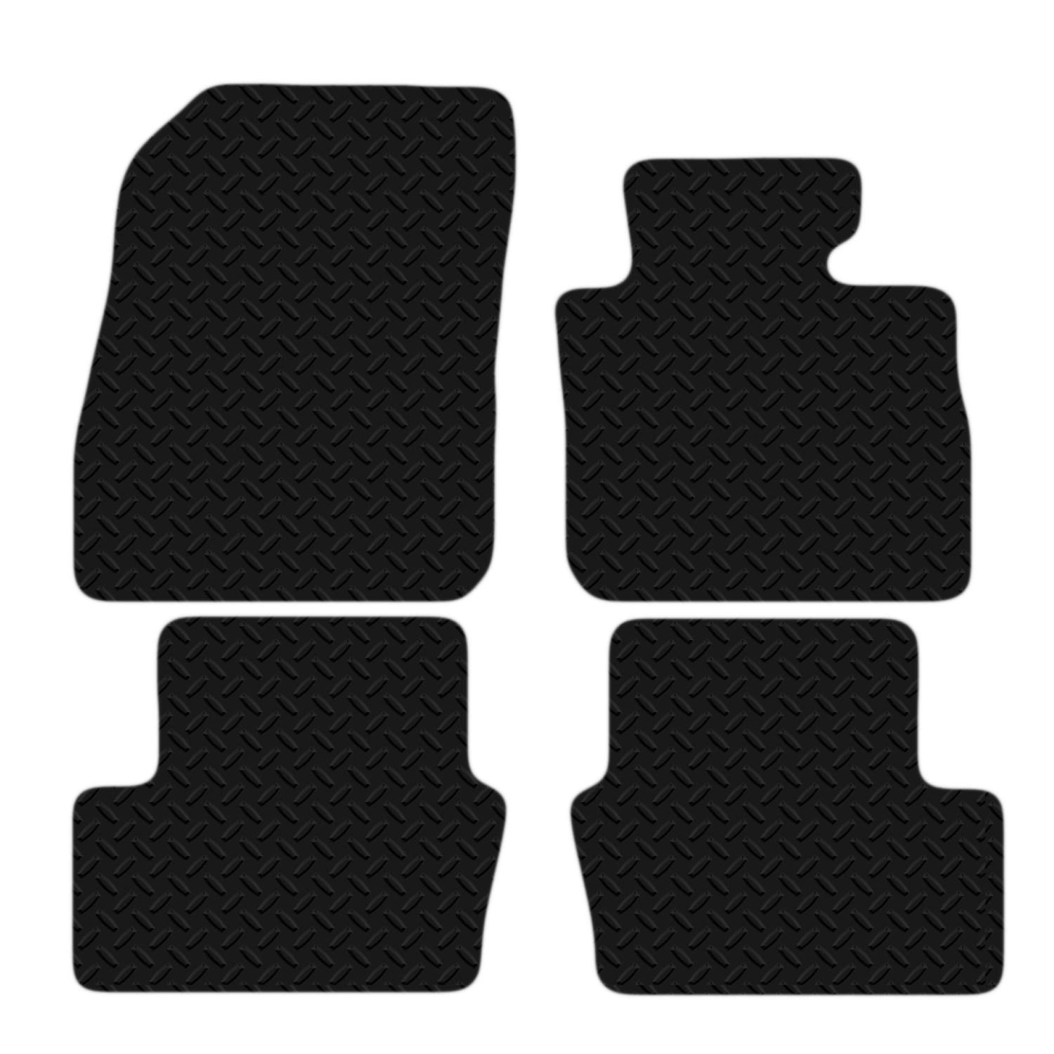 Carsio Auto-Fußmatten aus Gummi, für Mazda CX3 ab 2015, 3 mm, Schwarz, 4-teiliges Set von Carsio