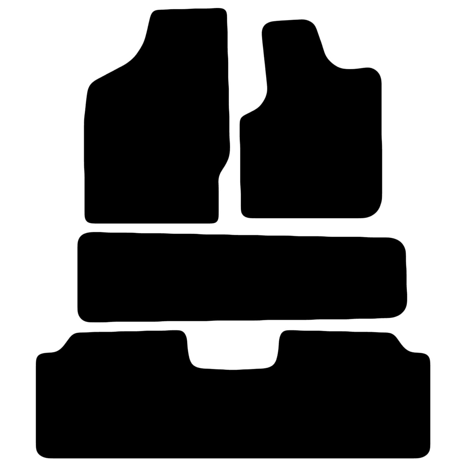 Carsio Teppich-Fußmatten für Ford Galaxy 7-Sitzer 1995 2006, maßgeschneiderte Passform, komplettes Zubehör, schwarz, maßgeschneidert, für jedes Wetter, rutschfeste Unterseite und schwarzer Rand Carsio Teppich-Fußmatten für Ford Galaxy 7-Sitzer 1995 2006, maßgeschneiderte Passform, komplettes Zubehör, schwarz, maßgeschneidert, für jedes Wetter, rutschfeste Unterseite und schwarzer Rand von Carsio