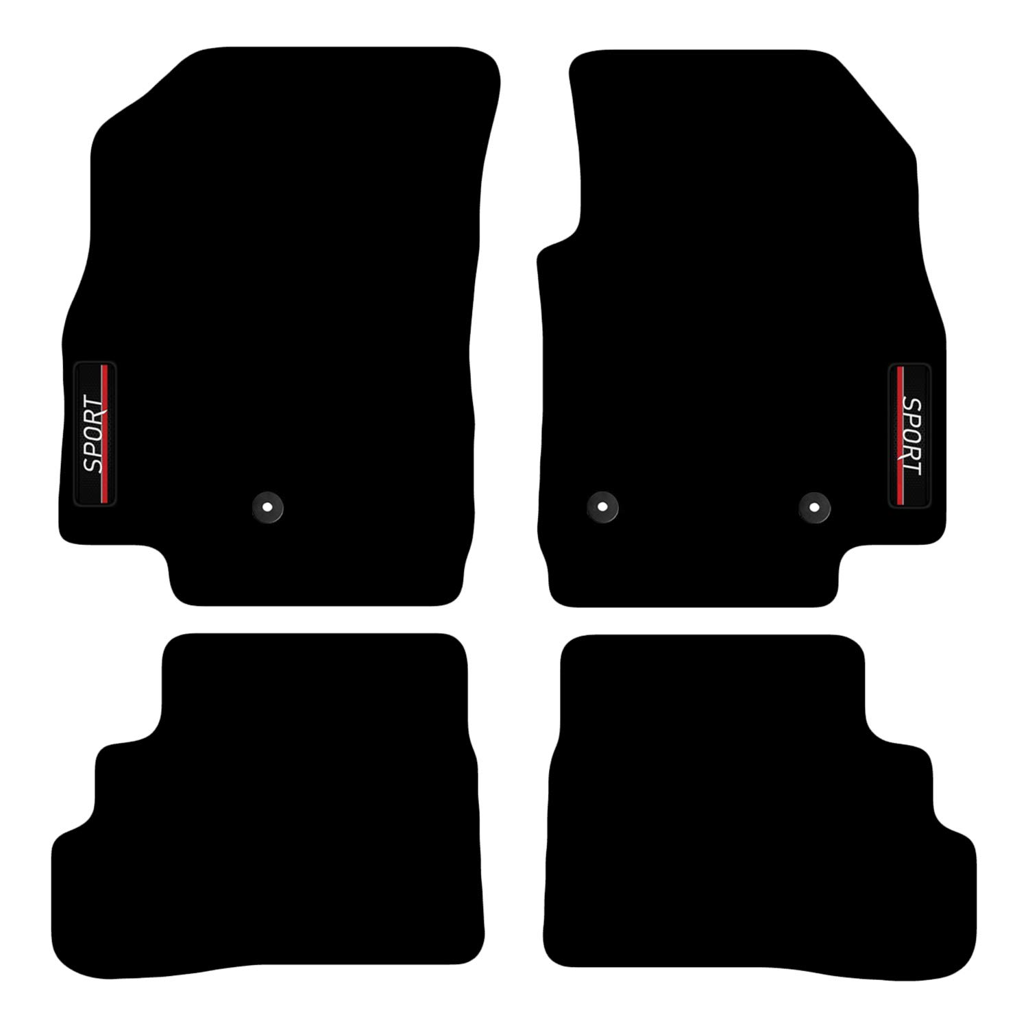 Carsio Passgenaue Auto-Fußmatten mit Logo, 3 Clips für Opel Viva ab 2015 Carsio Passgenaue Auto-Fußmatten mit Logo, 3 Clips für Opel Viva ab 2015 von Carsio