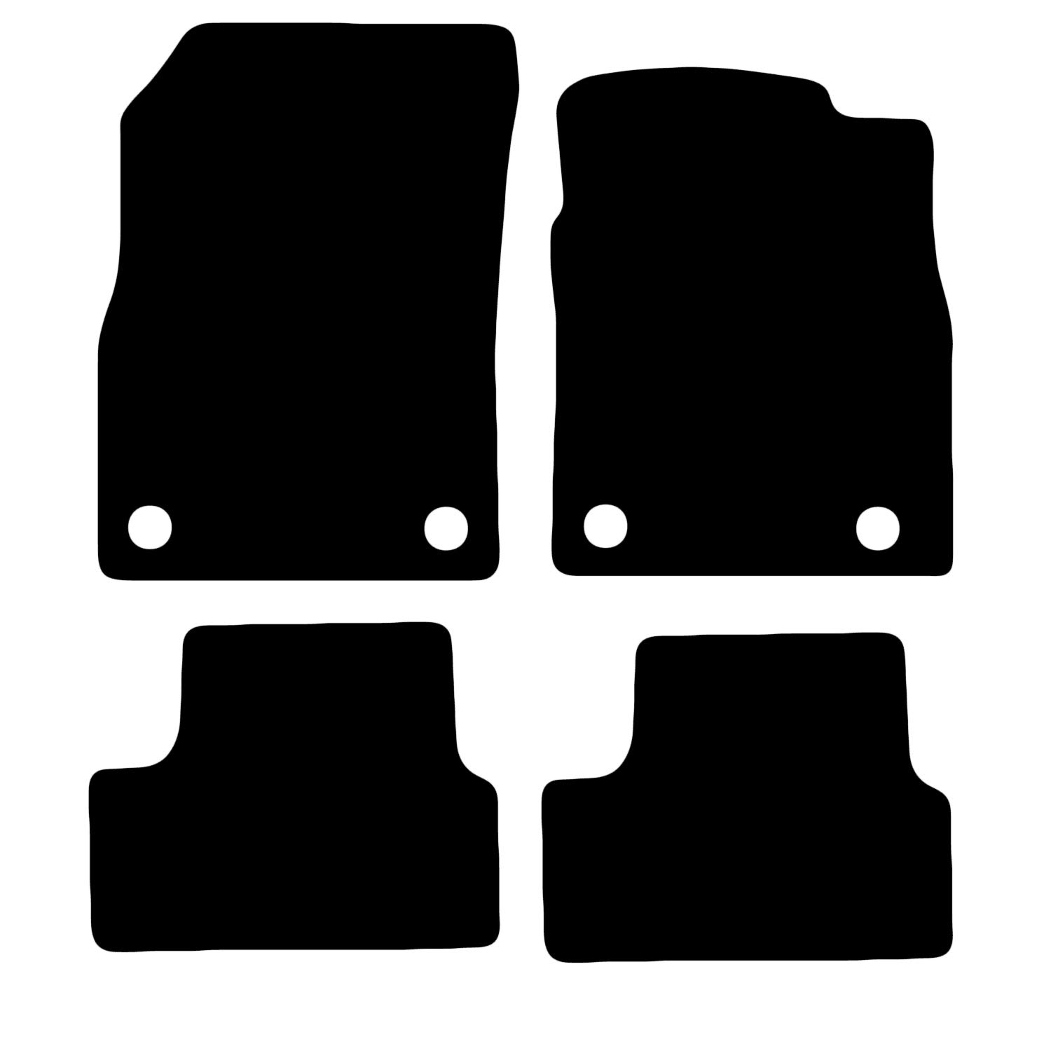 Carsio Passgenaue Fußmatten für Cruze ab Baujahr 2009, Schwarz, 4-teiliges Set mit 4 Clips Carsio Passgenaue Fußmatten für Cruze ab Baujahr 2009, Schwarz, 4-teiliges Set mit 4 Clips von Carsio