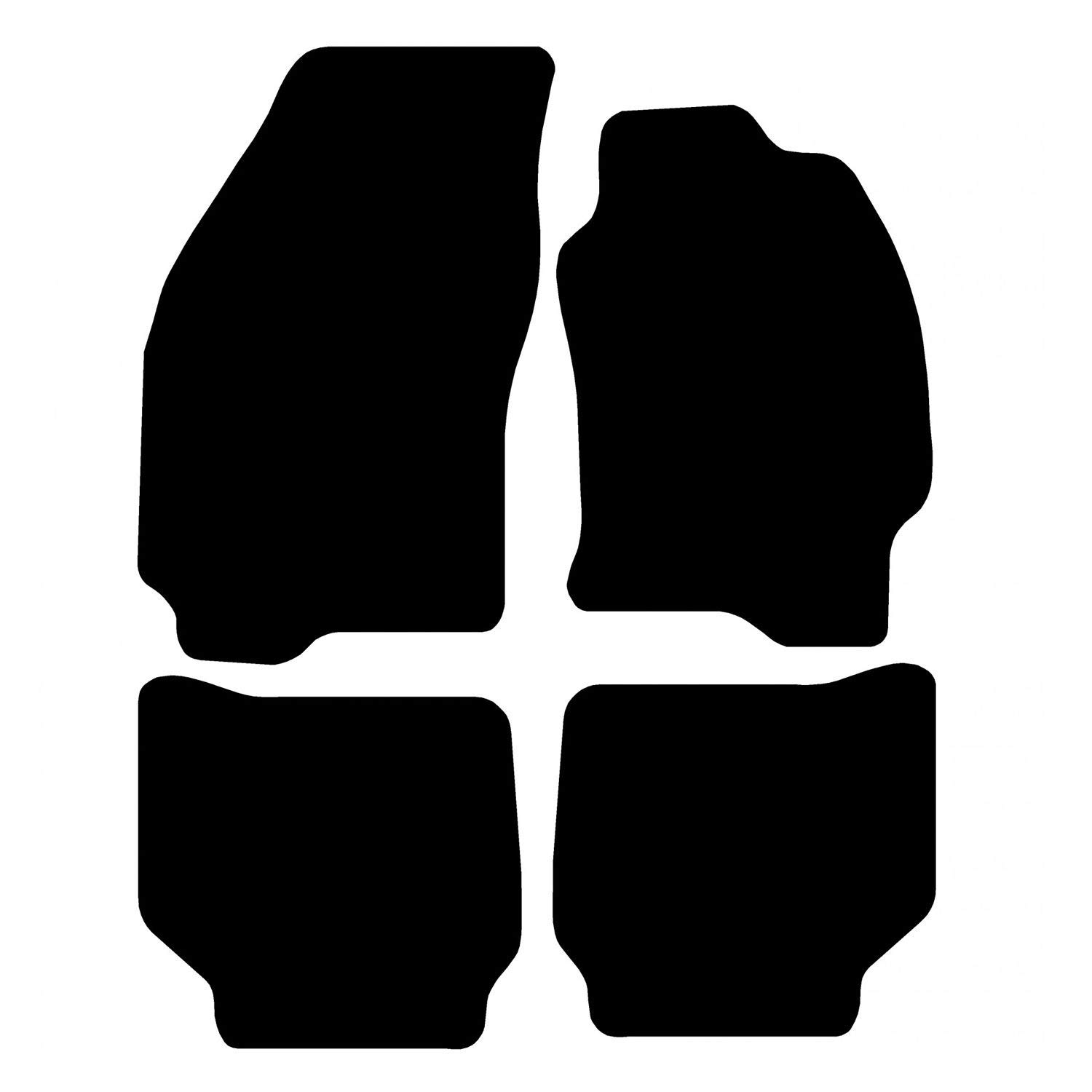 Carsio Passgenaue Fußmatten für Mondeo 2000–2007, Schwarz Carsio Passgenaue Fußmatten für Mondeo 2000–2007, Schwarz von Carsio