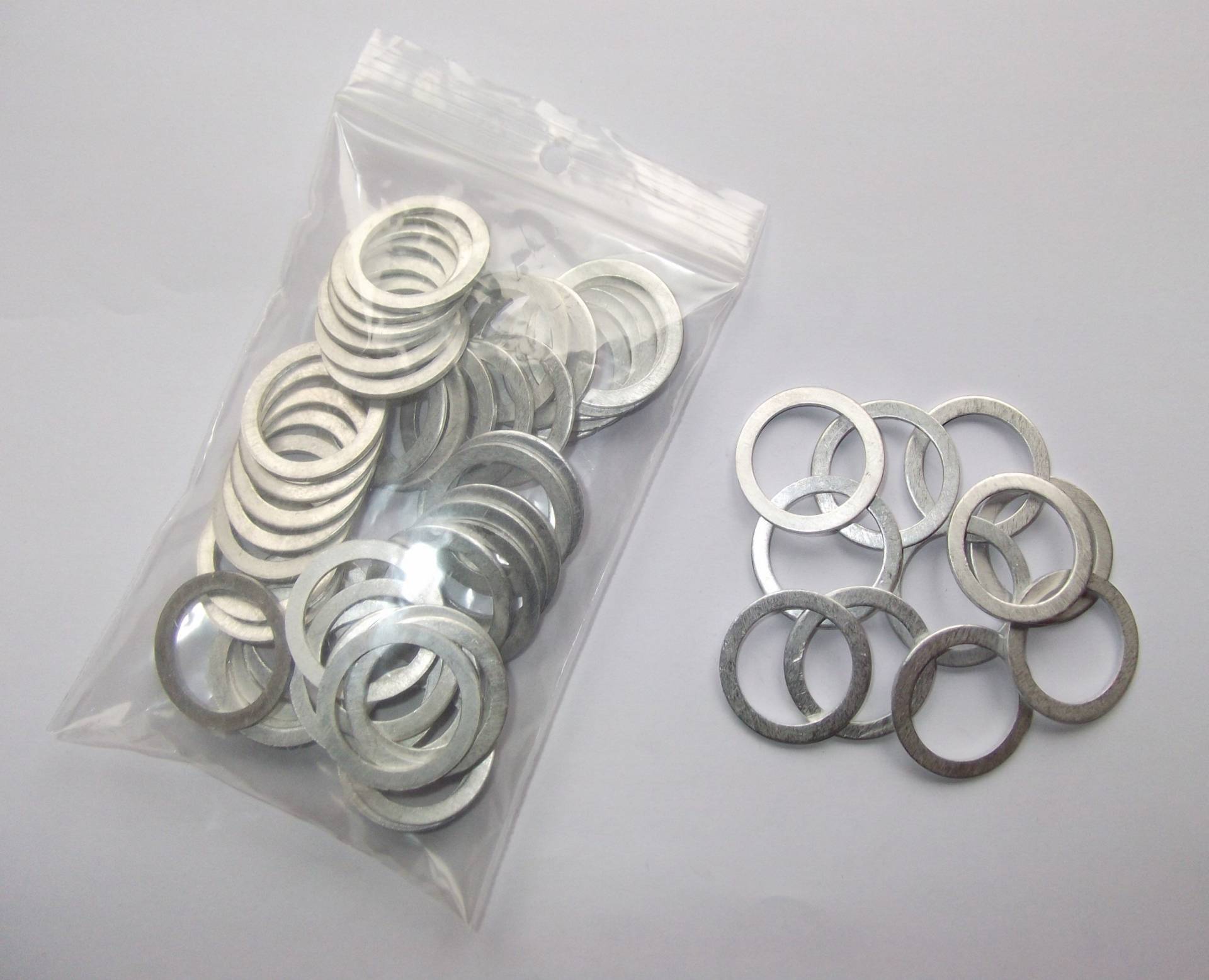 100 Stück Aluminiumringe/Dichtringe/Aluring 20x26x1,5 mm DIN 7603 von Cartec