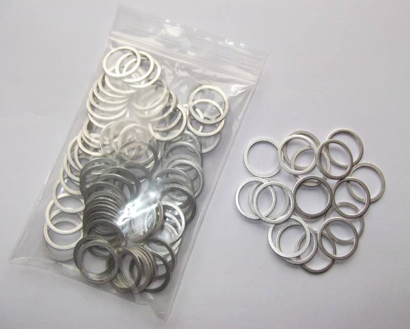 100 Stück Aluminiumringe/Dichtringe/Aluringe 18x22x1,5 mm DIN 7603 von Cartec