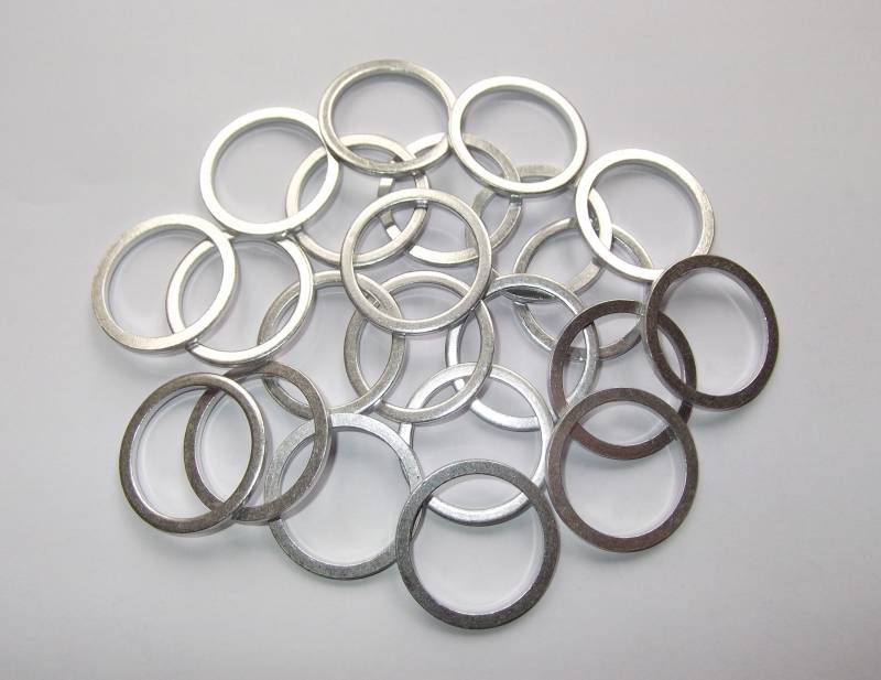 100 Stück Aluminiumringe/Dichtringe/Aluringe 24x30x2,0 mm DIN 7603 von Cartec