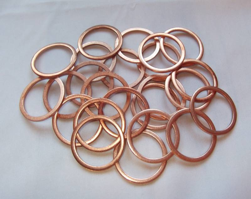 100 Stück Kupferringe/Dichtringe/Dichtung Kupfer 28x34x2,0 mm Din 7603 Form A von Cartec