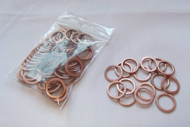 Cartec 100 Stück Kupferringe/Dichtringe 12x16x1,5 mm Din 7603 Form A, Bronze, O-Ring, Dichtring, 100 Stück von Cartec