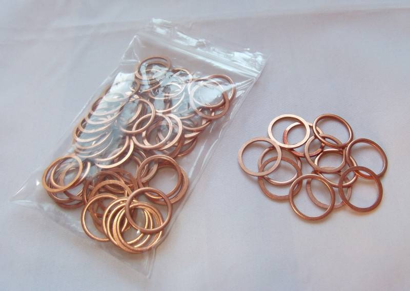 100 Stück Kupferringe/Dichtringe/Dichtung CU 17x21x1,5 mm Din 7603 Form A von Cartec