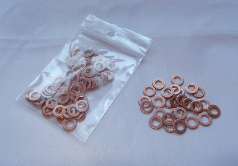 100 Stück Kupferringe/Dichtringe 5x9x1.0 mm Din 7603 Form A von Cartec