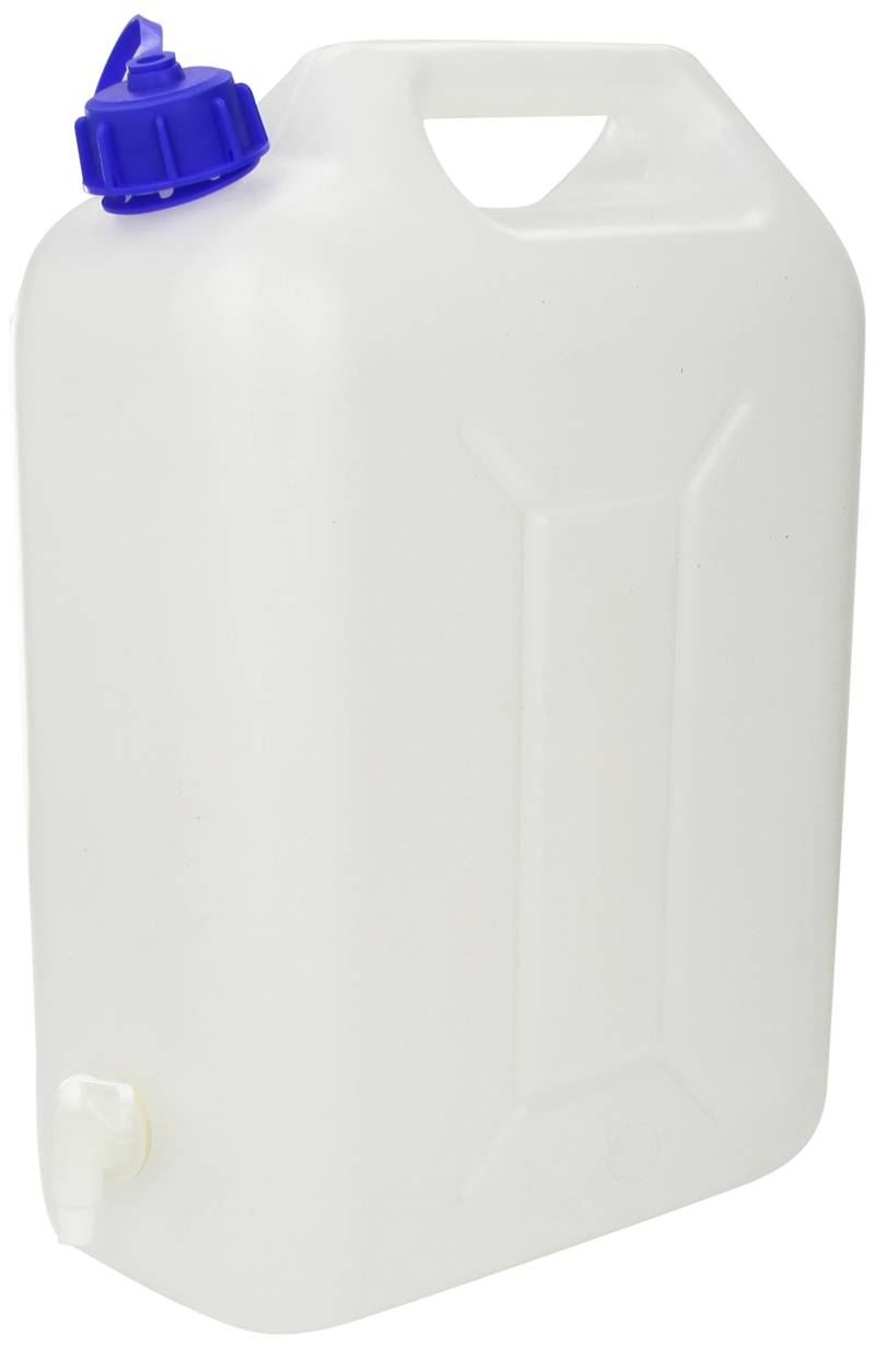 Cartrend Caravan 2911014 Wasserkanister , Wasserspeicher ,Wassertank , Kanister Kunststoff ,tragbarer Wasserkanister für Wohnmobile, Camping, LKW ,10 Liter, weiß von cartrend