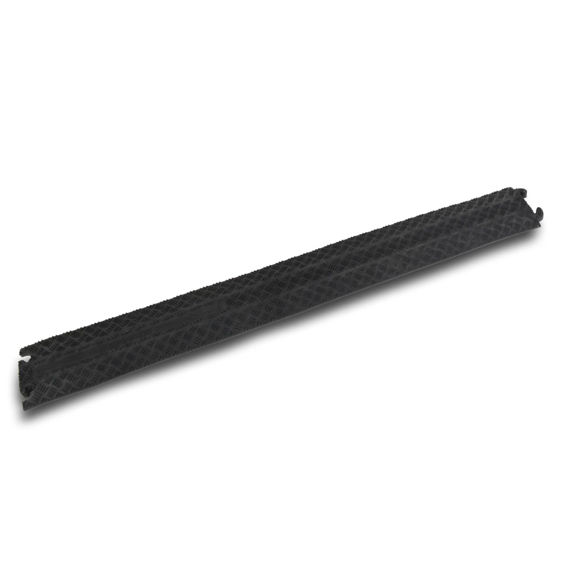 cartrend 10435 Kabelbrücke Schlauchbrücke Überfahrschutz Kabelschutz Kabelkanal Brücke Kabel mit Stecksystem, erweiterbar, Schwarz, 100 cm (1 Packung) von cartrend