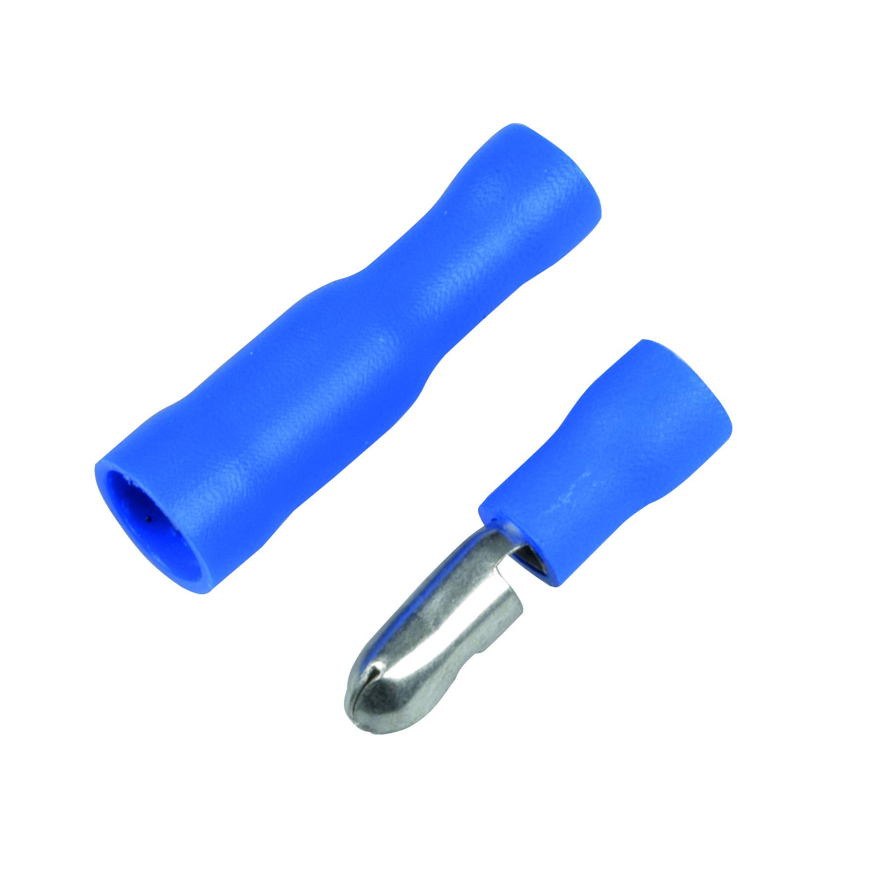 CARTREND 10x Rundstecker mit Hülsen blau Isolierte Quetschverbinder, für Kabel 1,5-2,5 qmm von cartrend