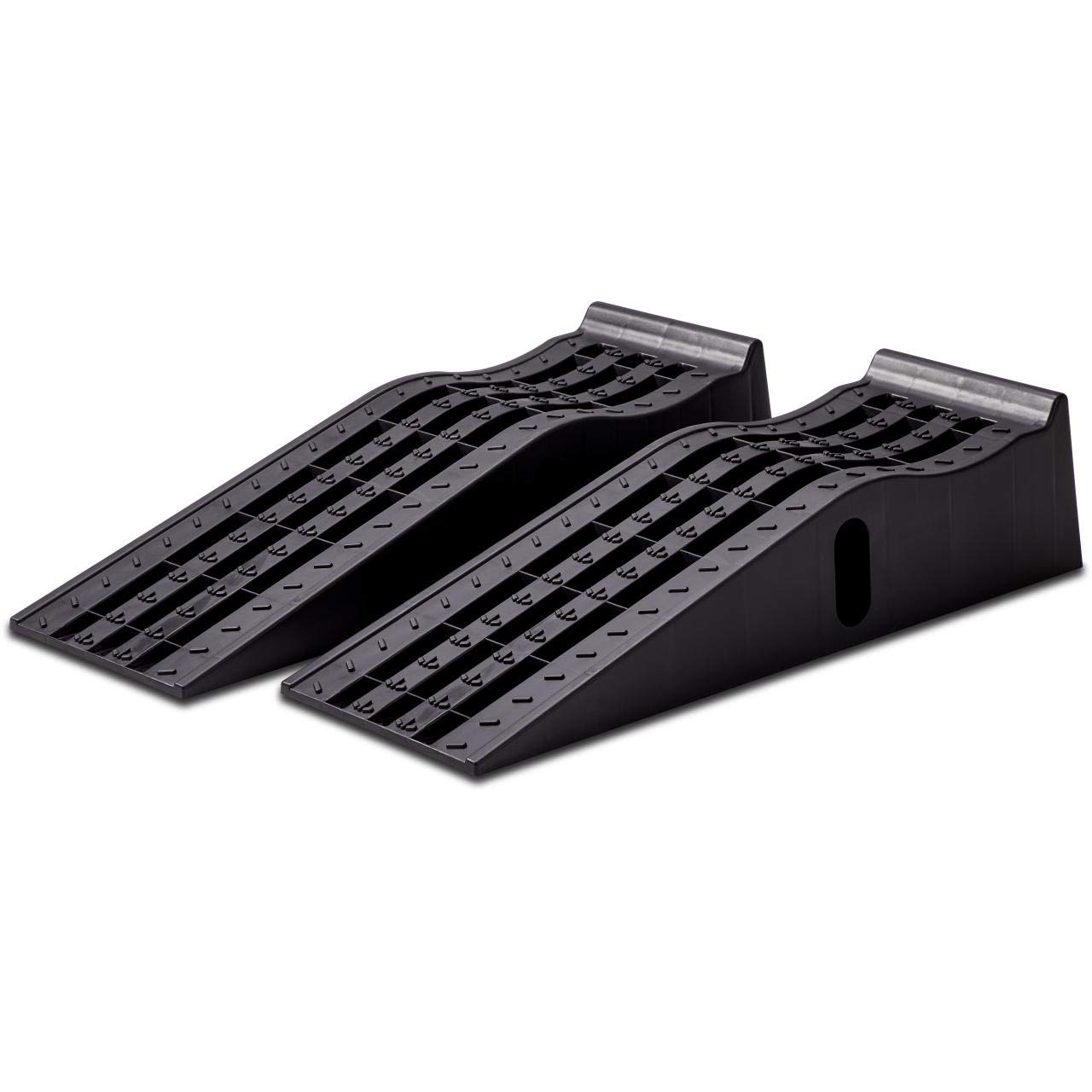 cartrend PKW Auffahrrampen-Set 3 Tonnen, bis 235 mm, Hebebühne, Kunststoff Kfz Rampe, mit Überfahrschutz, 2 Stück cartrend PKW Auffahrrampen-Set 3 Tonnen, bis 235 mm, Hebebühne, Kunststoff Kfz Rampe, mit Überfahrschutz, 2 Stück von cartrend