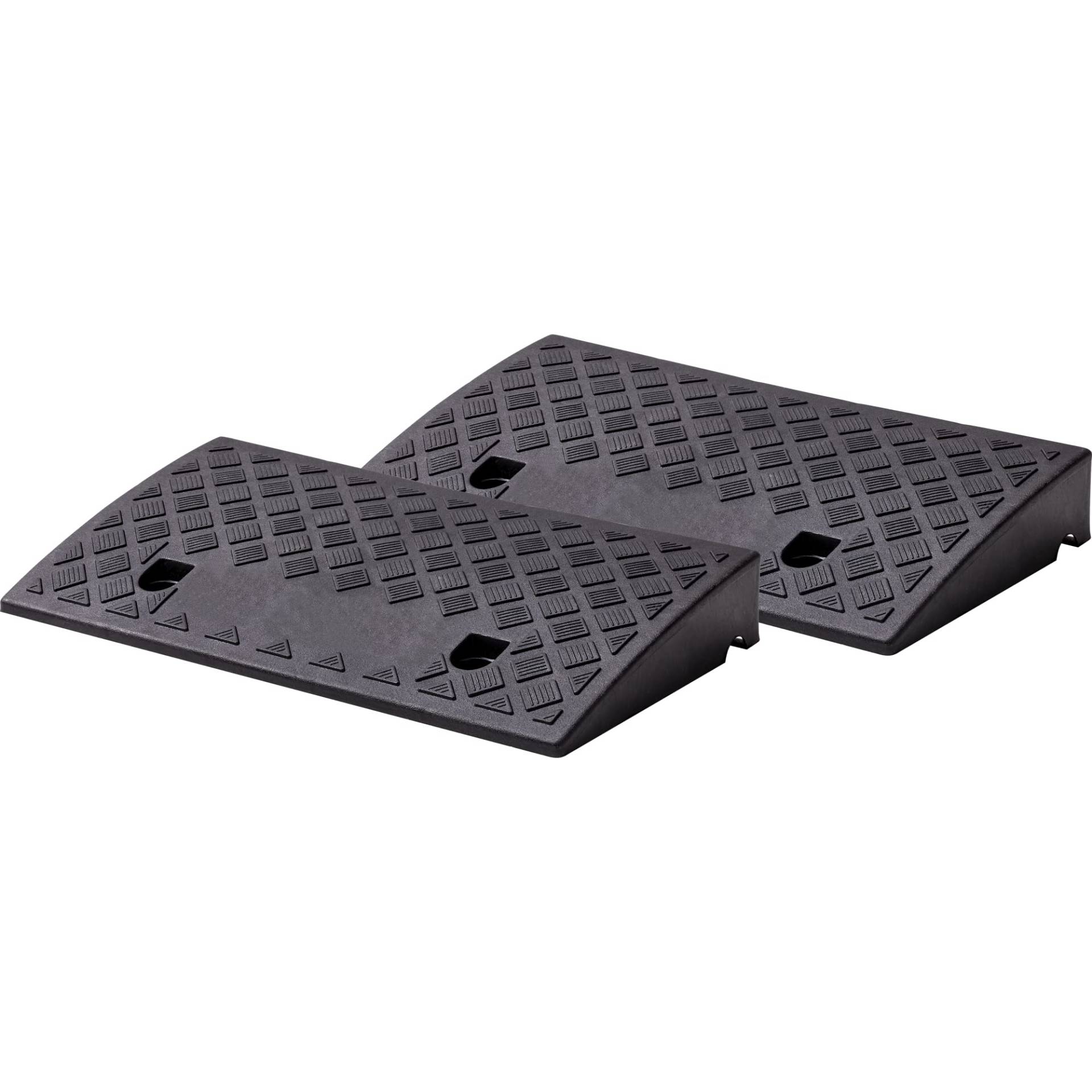cartrend Bordsteinrampen 2er-Set, tragbar, Rollstuhlrampe für Auto, Motorrad, Rollstuhl, Rollator, schwarz cartrend Bordsteinrampen 2er-Set, tragbar, Rollstuhlrampe für Auto, Motorrad, Rollstuhl, Rollator, schwarz von cartrend