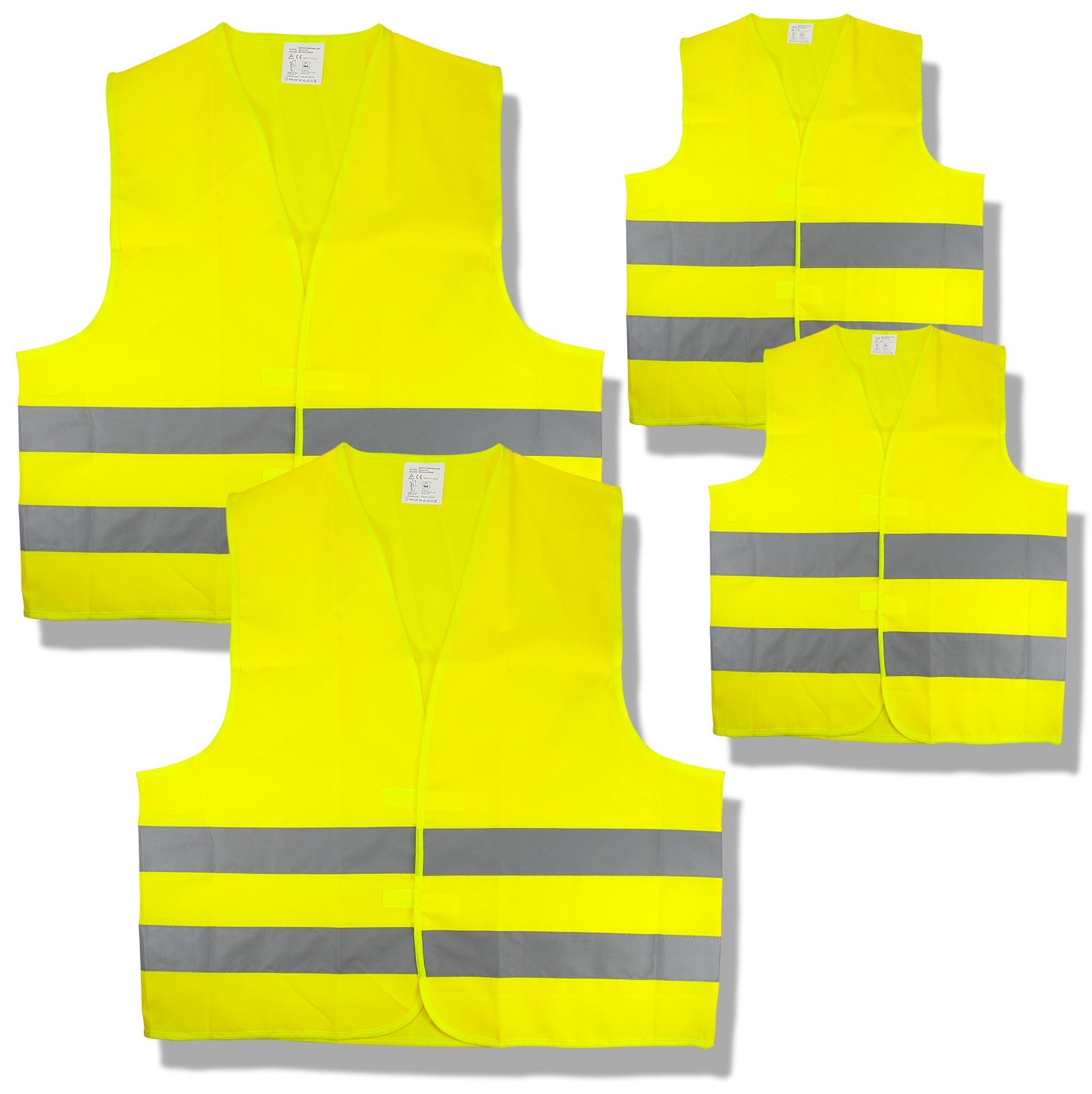 Cartrend 50252 Warnwesten 4er Family-Set, 2 x Erwachsenen- und 2 x Kinderwarnwesten Cartrend 50252 Warnwesten 4er Family-Set, 2 x Erwachsenen- und 2 x Kinderwarnwesten von cartrend