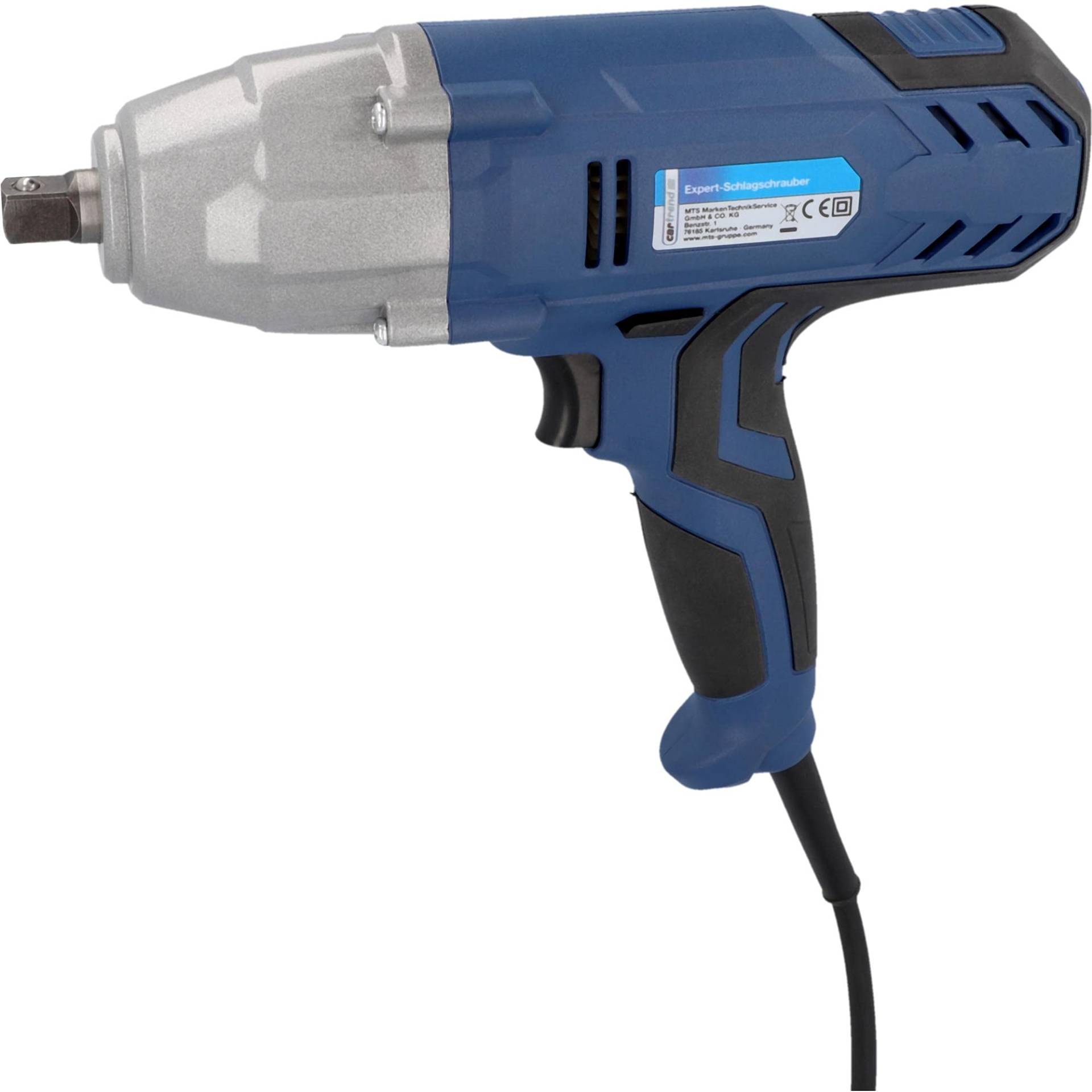 cartrend Schlagschrauber, Leistung 520 W, max. Drehmoment 300 Nm, mit Links- und Rechtslauf, mit 4 Stecknüssen in 17, 19, 21 und 22 mm, inkl. Aufbewahrungskoffer, 3 m Kabellänge cartrend Schlagschrauber, Leistung 520 W, max. Drehmoment 300 Nm, mit Links- und Rechtslauf, mit 4 Stecknüssen in 17, 19, 21 und 22 mm, inkl. Aufbewahrungskoffer, 3 m Kabellänge von cartrend