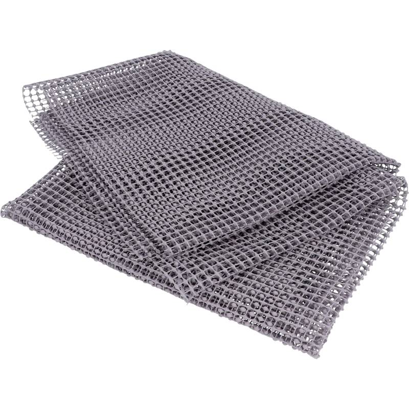 cartrend Anti-Rutsch-Matte, 100 x 120 cm, rutschhemmend, doppelseitig beschichtet, für PKW, Boot und Werkstatt, individuell zuschneidbar, Schwarz von cartrend