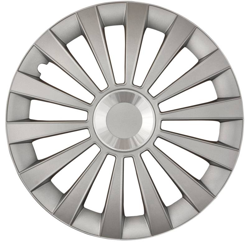 Cartrend 70275 Cartrend Radzierblenden Set "Meridian" Chromring, 4-teilig, 40,64 cm ( 16 Zoll ) - 4-er Set, silber von cartrend
