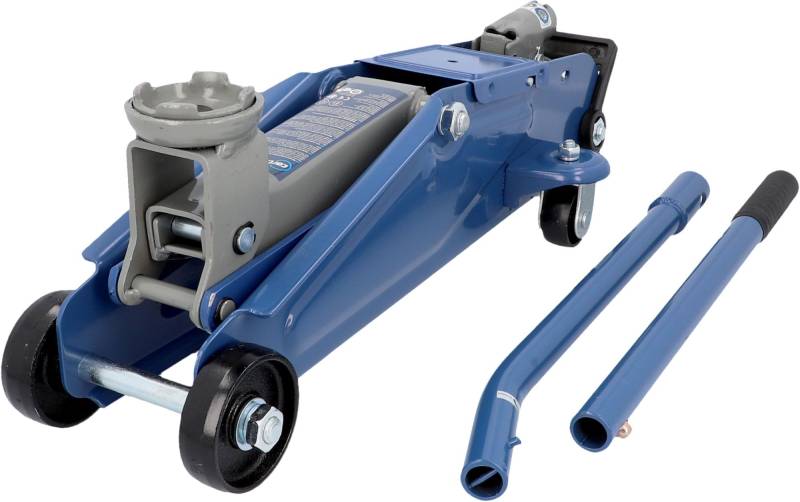 cartrend Hydraulischer Rangierwagenheber 774001, Tragkraft bis 2t, 135-342 mm, Rangierheber für Auto und Kleintransporter, Wagenheber für Haus und Werkstatt, gefertigt aus Qualitätsstahl von cartrend