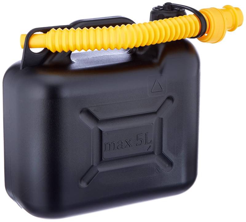 Cartrend 7740055 Reserve Kraftstoff-Kanister, PVC, UN-Zulassung, 5 Liter, Farblich sortiert, Schwarz von cartrend