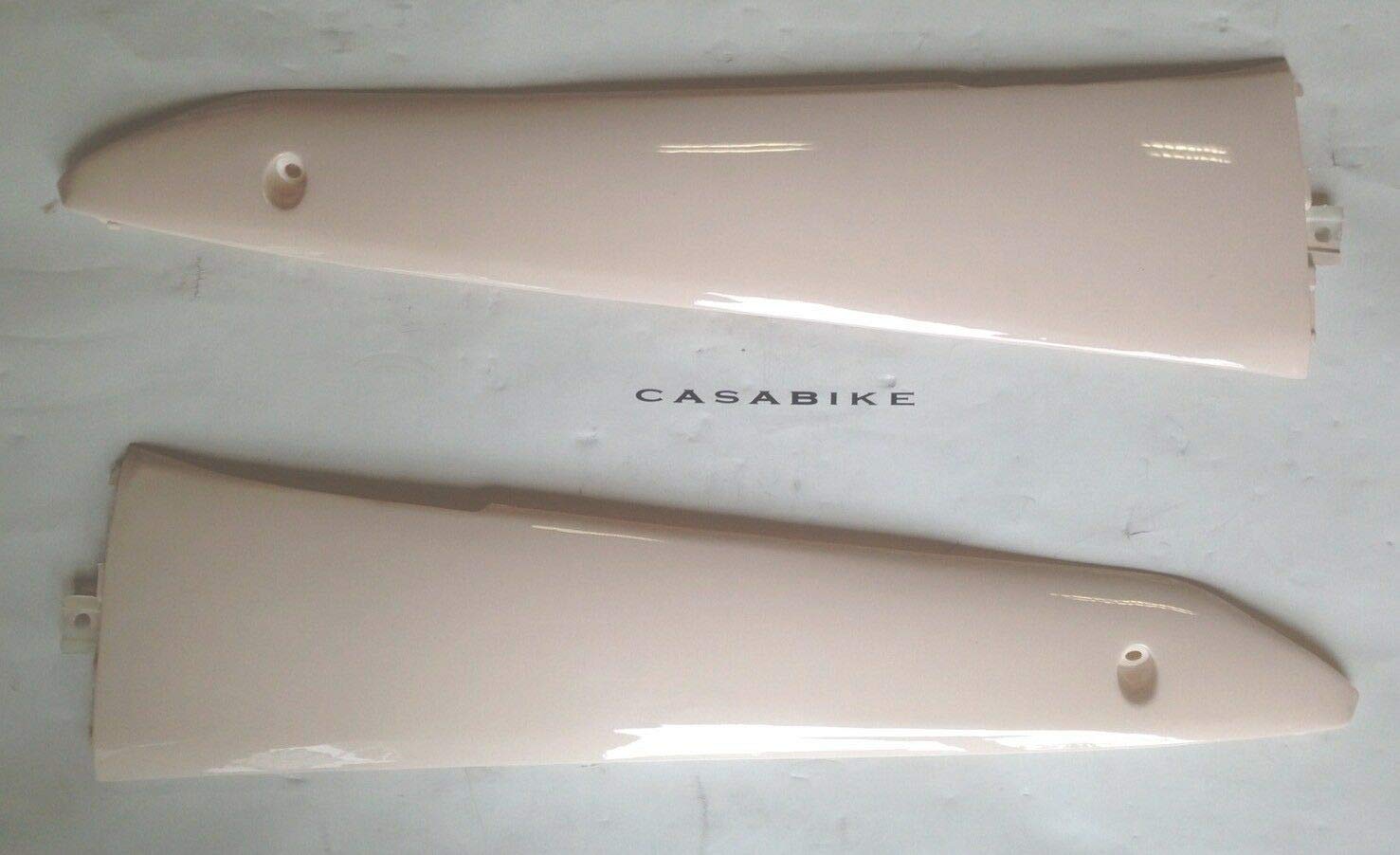 2 x Verkleidung R & L Elfenbein Weiß S- Unterboden ZNEN Roller Motorroller Retro von Casabike