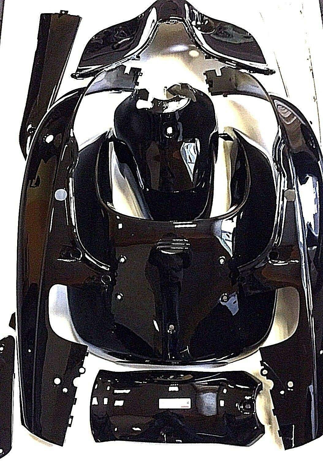 Komplette Verkleidung schwarz glänzend ZNEN Nova Roller Motorroller Retro von Casabike