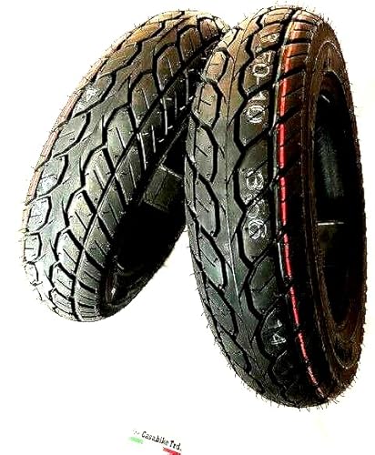 Reifen Allwetter 51J TL Retro Roller A-Line Casabike Reifen Set 3.50-10 & 3.50-10 (M+S) Vorne + Hinten von Casabike