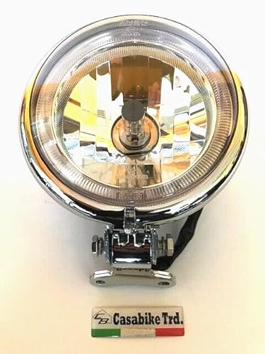 Retro Roller Scheinwerfer LED 12V H4 Beleuchtung Motorroller Alpha Easy Cruiser, Firenze, Techno Classic von Casabike