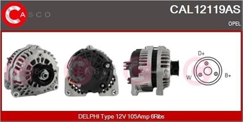 CASCO CAL12119AS Lichtmaschine Opel von Casco