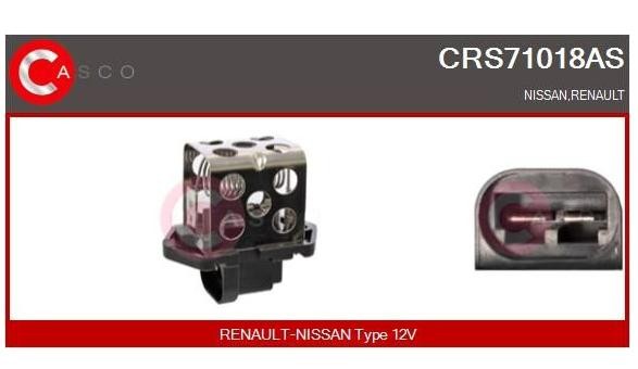CASCO Vorwiderstand, Elektromotor-Kühlerlüfter RENAULT CRS71018AS 2149300Q0D,2149300QAC,7700432632 7700432779,7701045817,7701206244,8200047284 von Casco
