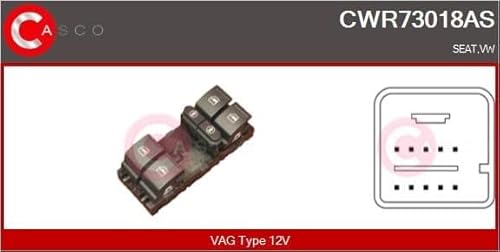 Casco CWR73018AS Schalter Glasheber Vag von Casco