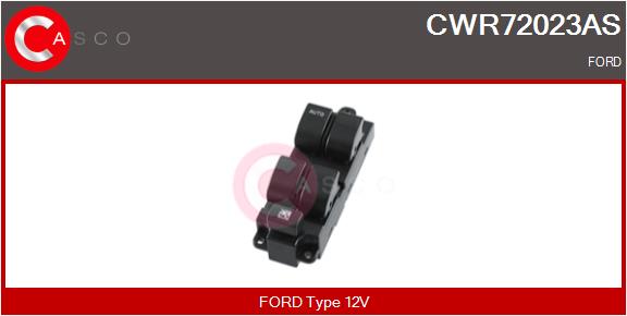 Schalter, Fensterheber fahrerseitig Casco CWR72023AS von Casco