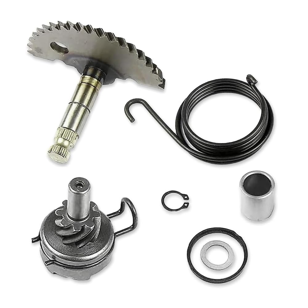 Casenly 6 Stück Kickstarter Ritzel, GY6 Moped Kick Kickstarterritzel, Aluminium Kickstarterwelle Reparatursatz Set, Mitnehmer Feder Reparatur Revisionsset für GY6 48cc 80cc 139QMB Motors Scooter Casenly 6 Stück Kickstarter Ritzel, GY6 Moped Kick Kickstarterritzel, Aluminium Kickstarterwelle Reparatursatz Set, Mitnehmer Feder Reparatur Revisionsset für GY6 48cc 80cc 139QMB Motors Scooter von Casenly