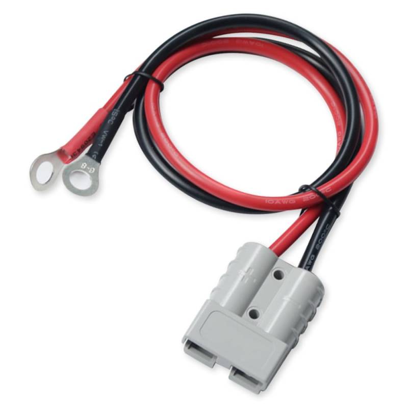 Casenly Batterieanschluss 50A 600V, Anderson Stecker mit O-Ring-Batterieanschlusskabel 50A Anderson Steckerkabel mit 10AWG 50cm Gabelstapler Ladegerät Stecker für Autos Anhängerwinde Stecker von Casenly